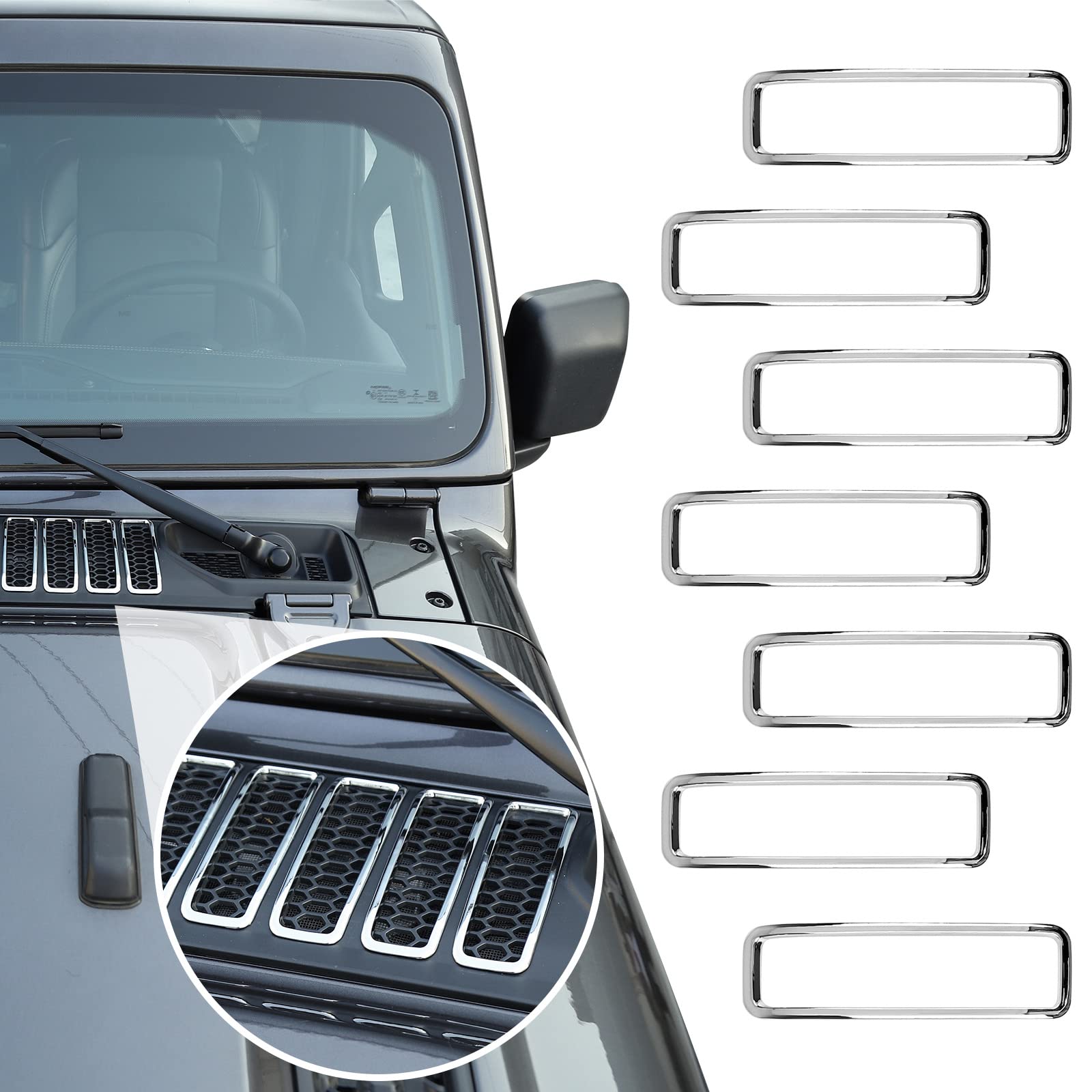 Amazon.com: SQQP Hood Vent Cover Cowl Panel Vent Cover Trim Fit